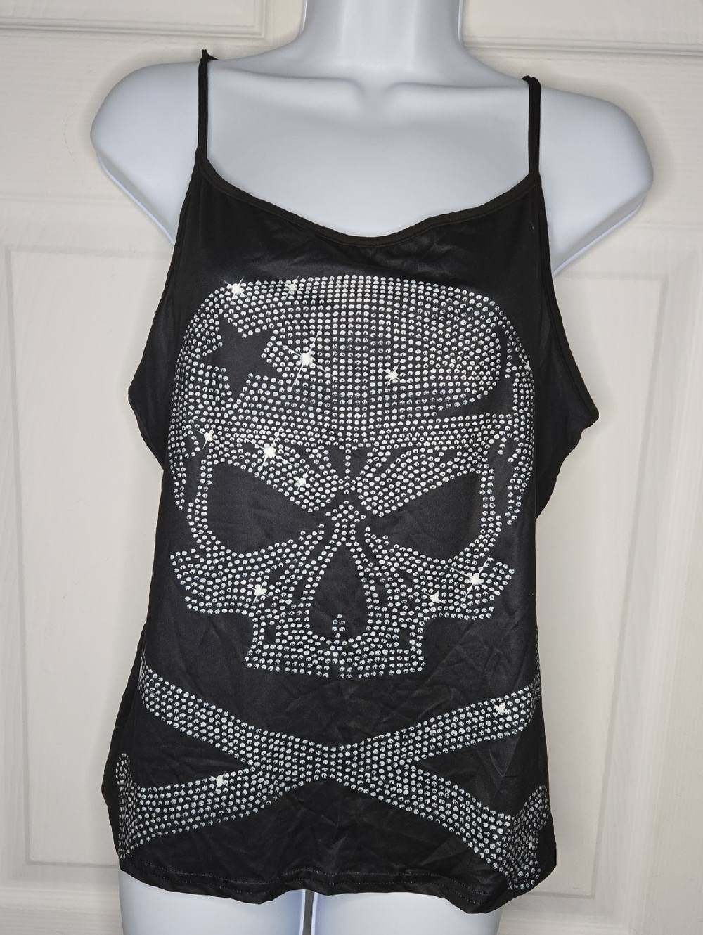 Skull Print Cami Tank Top XL